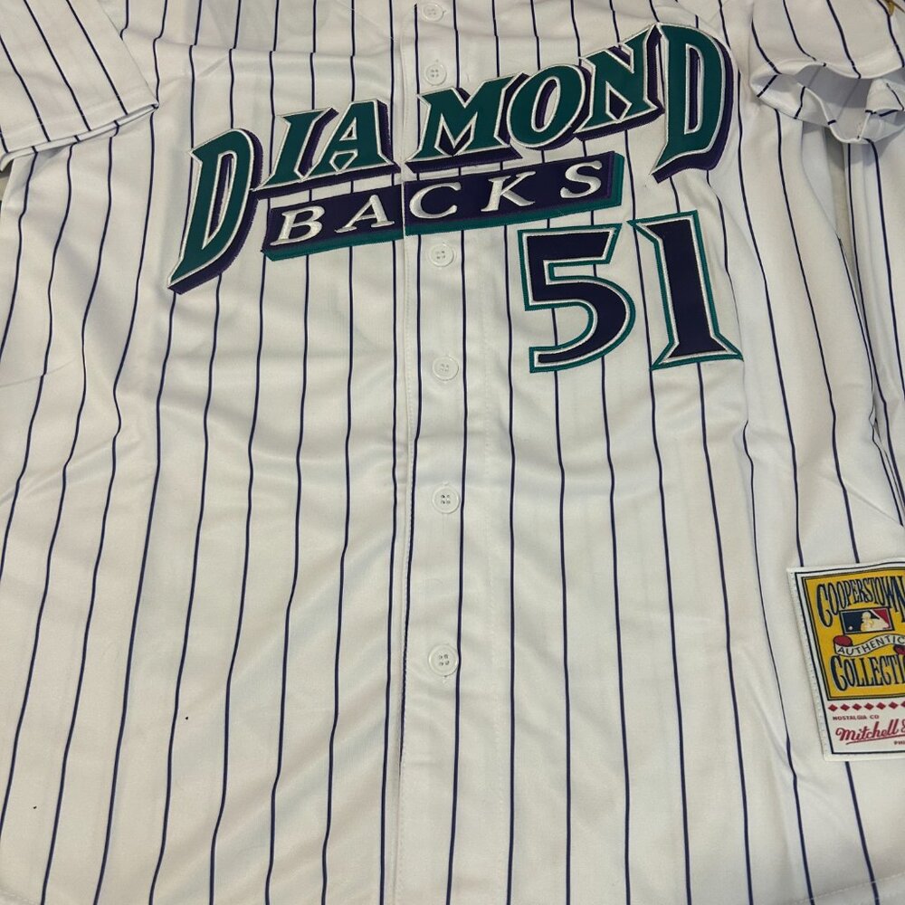 ARIZONA DIAMONDBACKS RANDY JOHNSON Men's JERSEY M,L,XL,2XL by Mitchell & Ness - Picture 6 of 7